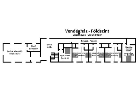 Alaprajz - Majorság, földszint